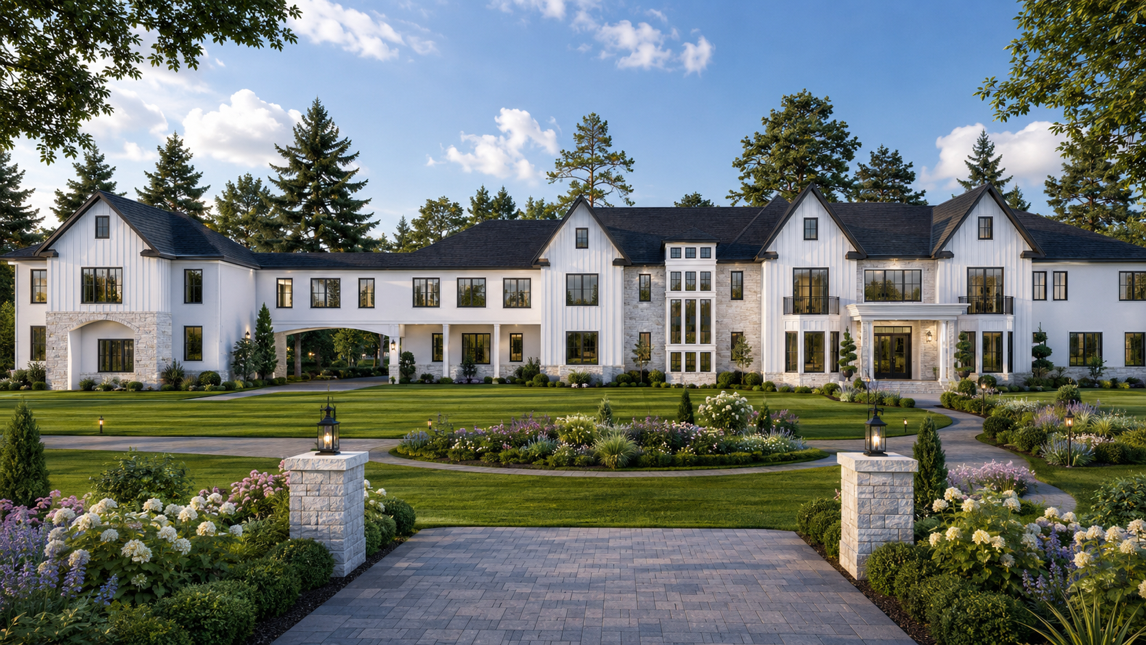 Farm House Luxury exterior rendering